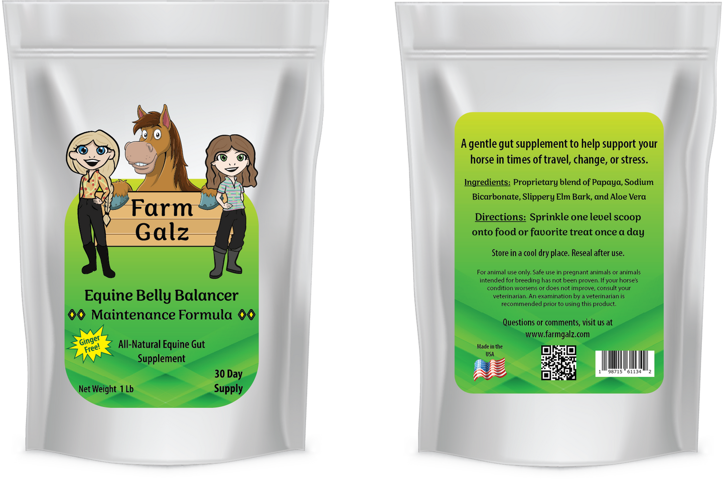 **NEW!** FarmGalz Equine Belly Balancer Maintenance Formula